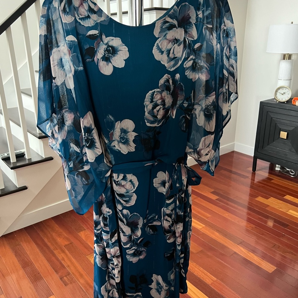 Floral Blue Dress